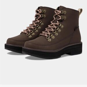 Teva Dark Brown Lace-Up Hiking Boots